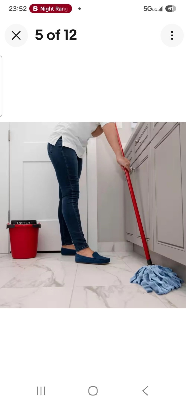 O-Cedar Microfiber Wet Cloth Mop Replacement Mop Head Reusable Washable (2-Pack)