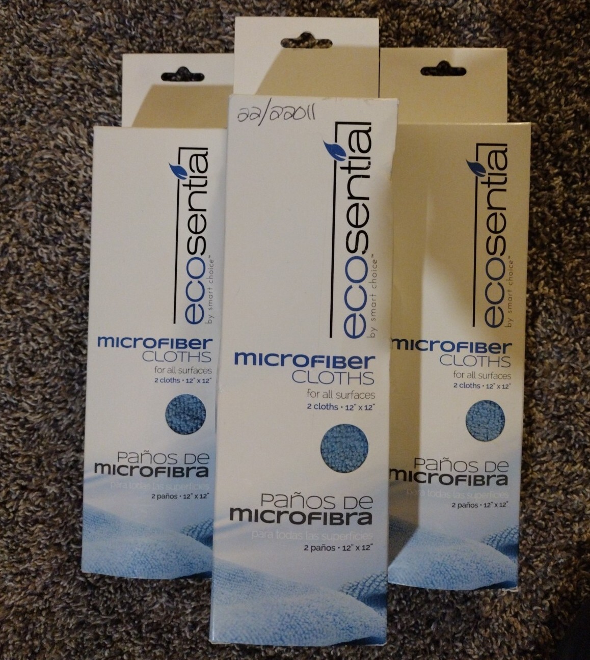 4x Smart Choice Ecosential 12″x12″ All Surface Microfiber Cloths 4 packs 8Total