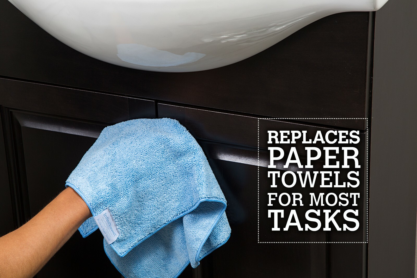 InfiniTowel® Revolutionary Eco Fiber Towel That Replaces Paper Towels, 4pk, Blue