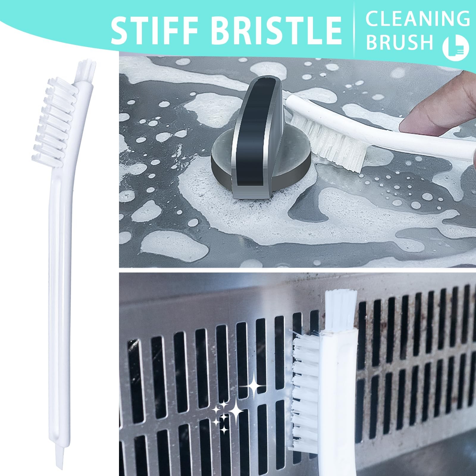 Small Cleaning Brushes Set 4 Pcs Crevice Household Cleaning Tool For Window
