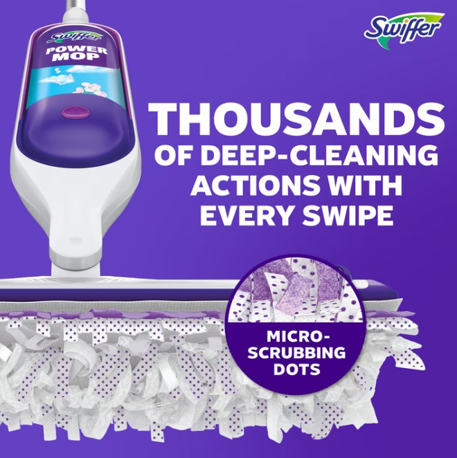 Swiffer Power Mop, Floor Cleaner, Tile, Vinyl, Laminate, Wood, Floor Cleaner, Cl