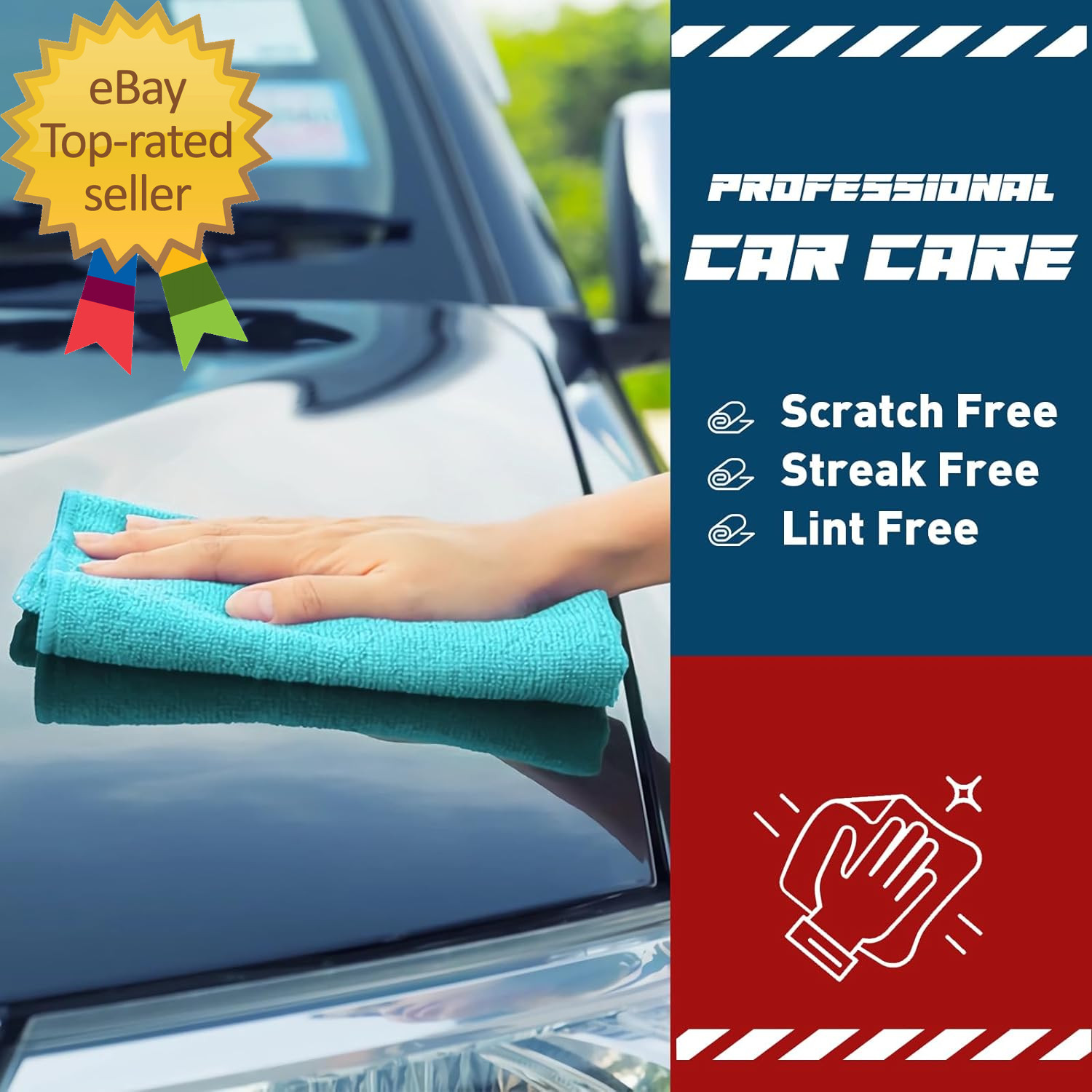 Microfiber Towels Bulk-400 Pack Cleaning Cloths Microfiber Towels for Cars