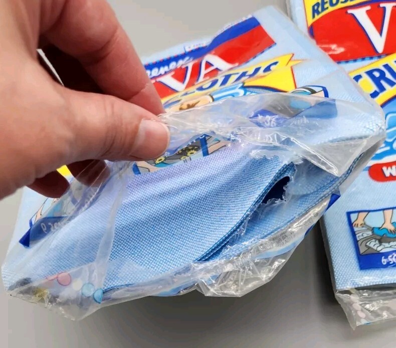 Kleenex Viva Scrub Cloths Reusable Cleaning 2 Packs Lot of 10 See Description