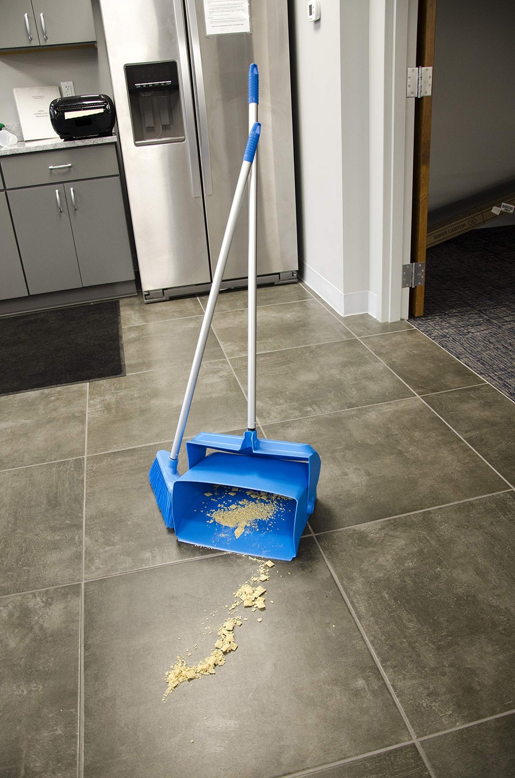 Remco – A Vikan Company 62504 Lobby Dustpan with Broom, Polypropylene/Polyest…