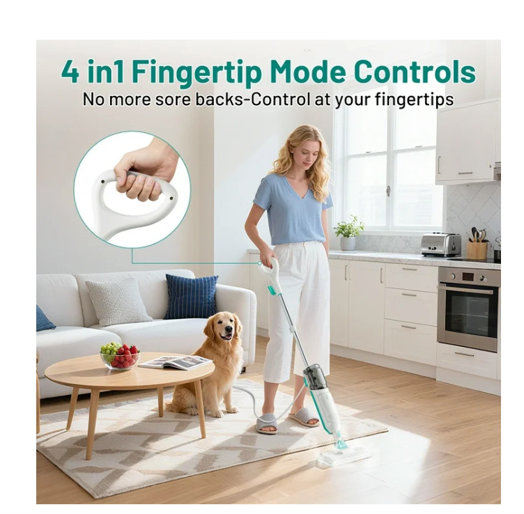 Hicould Steam Mop, 10 in 1 Floor Cleaning, Detachable Steam Mop for Tile and Har