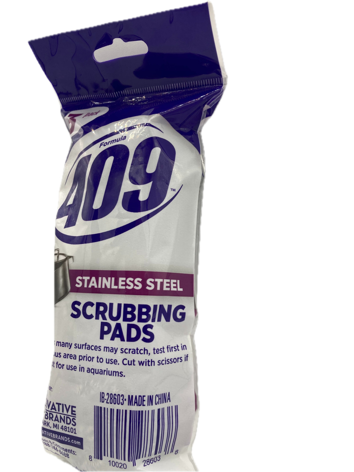 409 Stainless Steel Scrubbing Pads 3pk (1 Pack of 3 each)