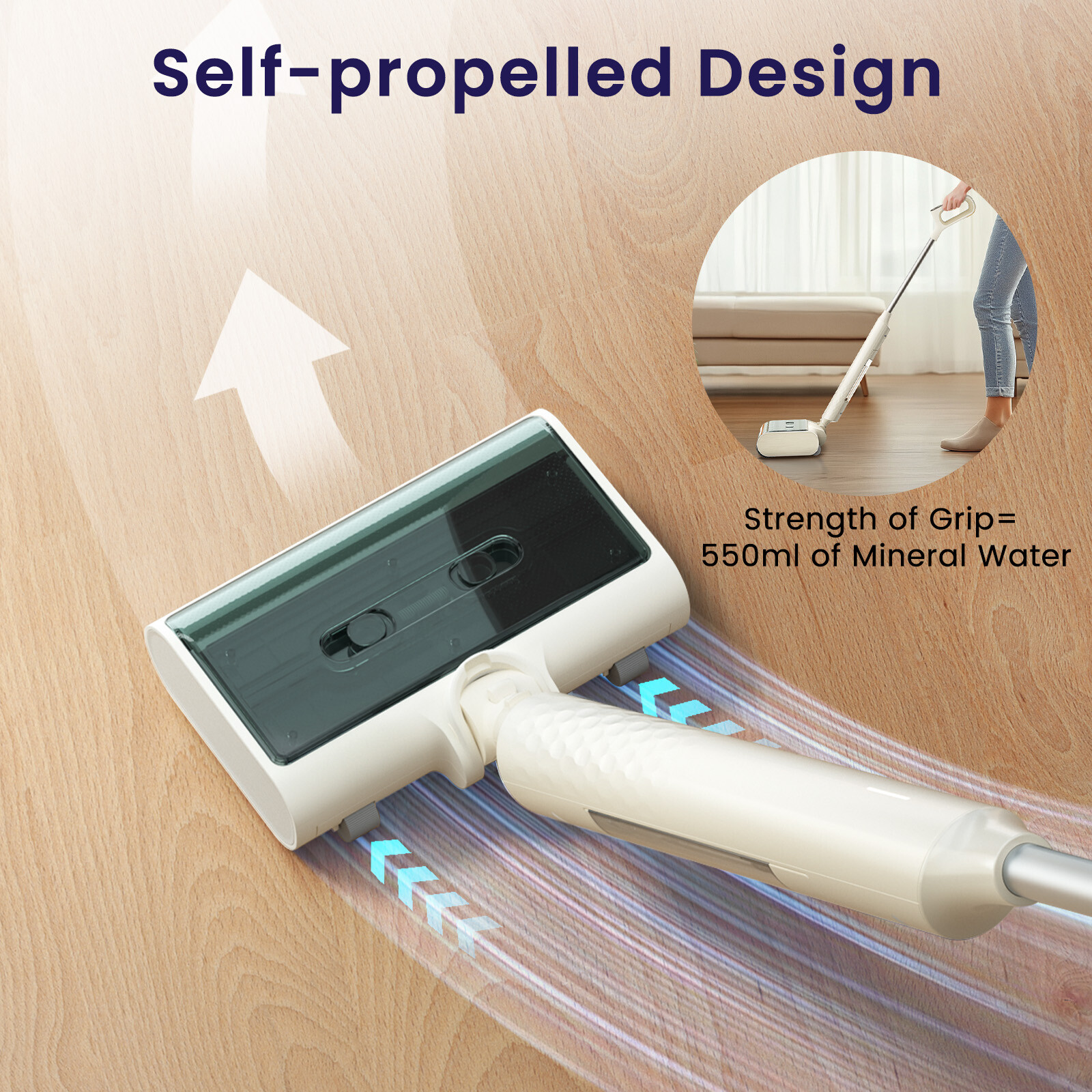 Lefant Wet Dry Vacuum Mop Self-Cleaning Lightweight Cordless Smart Floor Cleaner