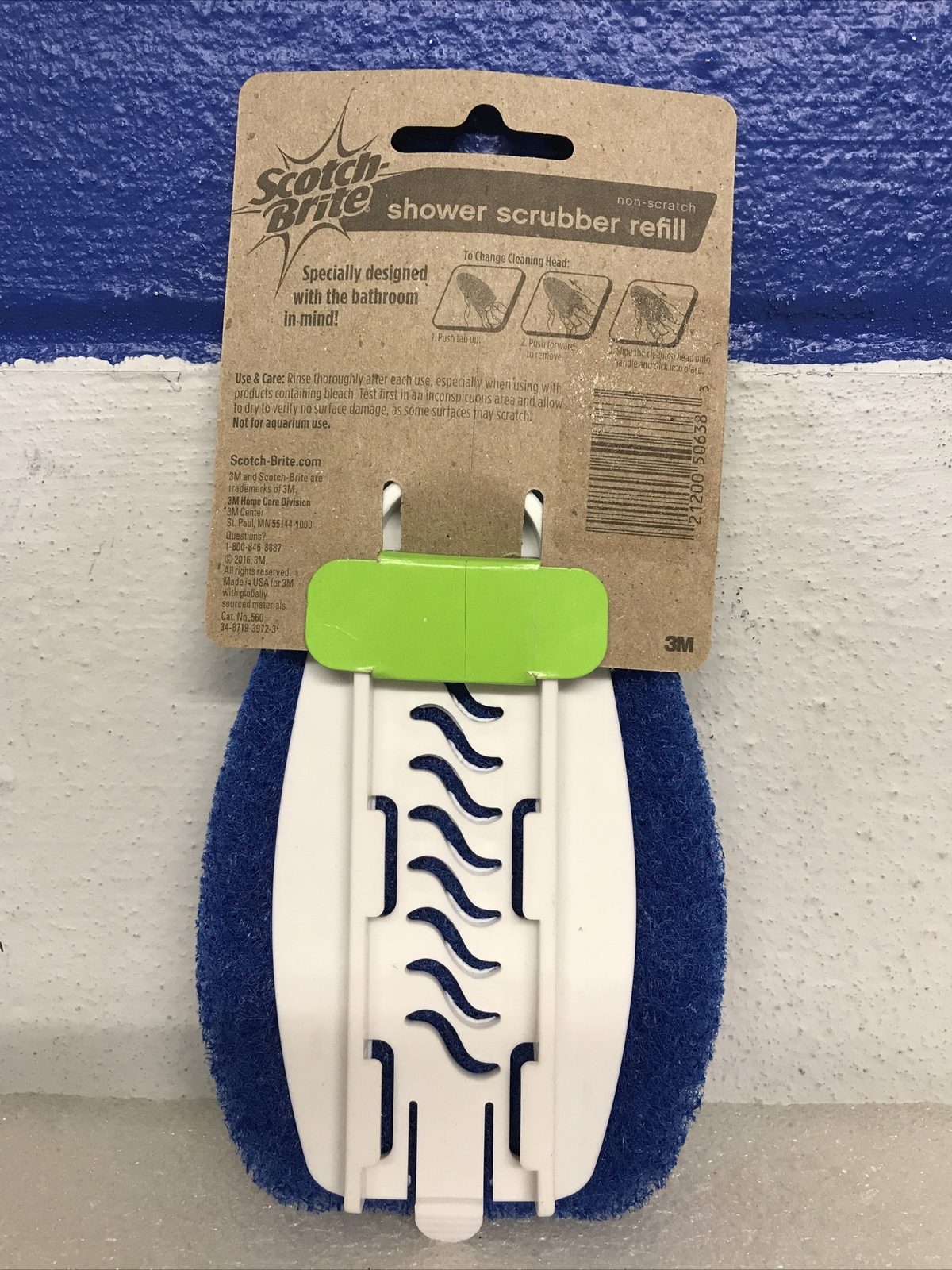 Scotch Brite Non-Scratch Shower Scrubber Refill Blue Discontinued New