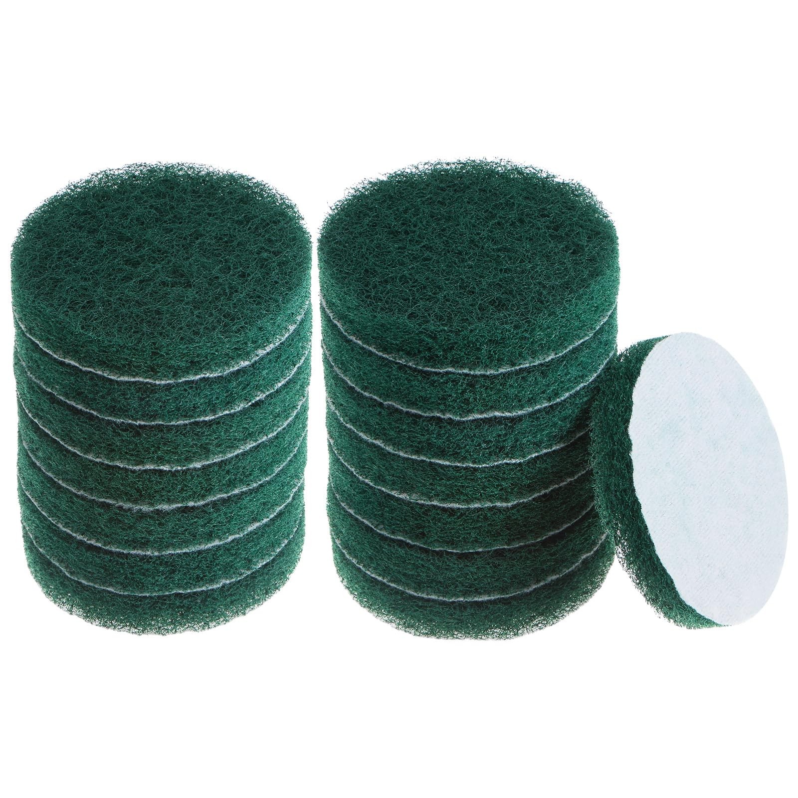 HARFINGTON 15pcs Drill Power Brush 4 Inch Tile Scrubber 150-240 Grit, Green