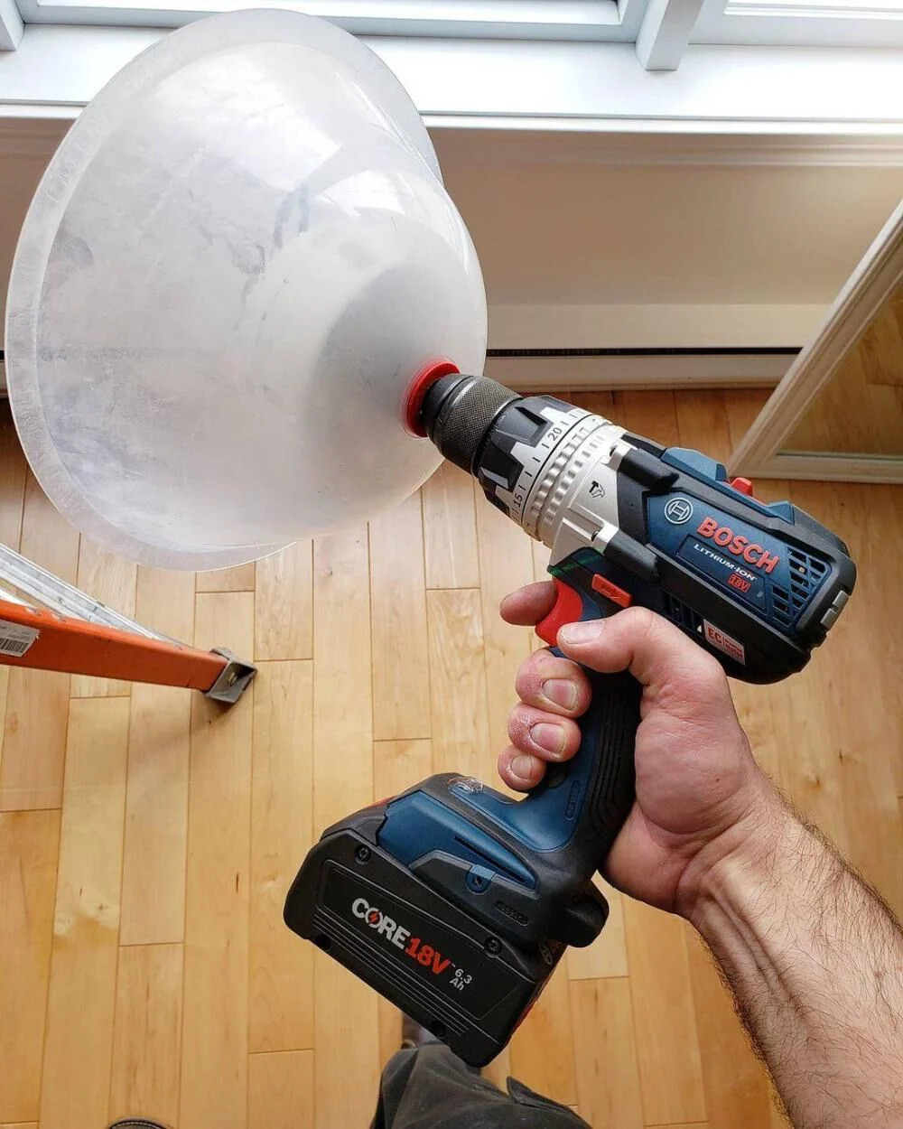 Rack-A-Tiers Drillers Dust And Debris Catching Rubber Bowl For Cutting Holes