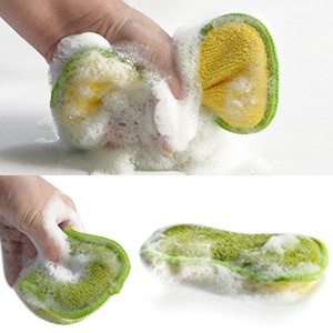 12 Pack Multi-Purpose Scrub Sponges for Kitchen Non-Scratch Microfiber Sponge