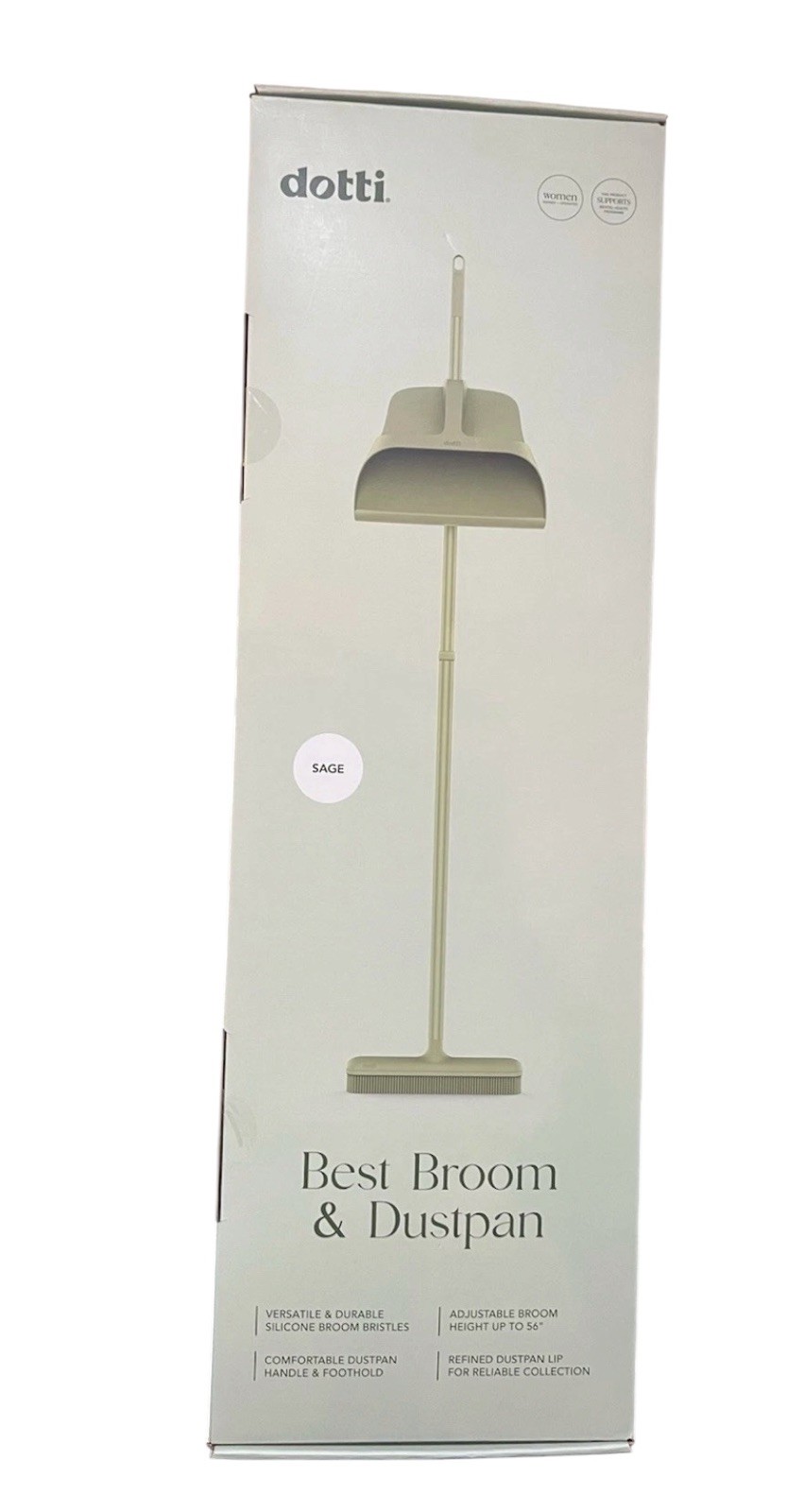 Dotti Best Broom and Dustpan – Sage Green