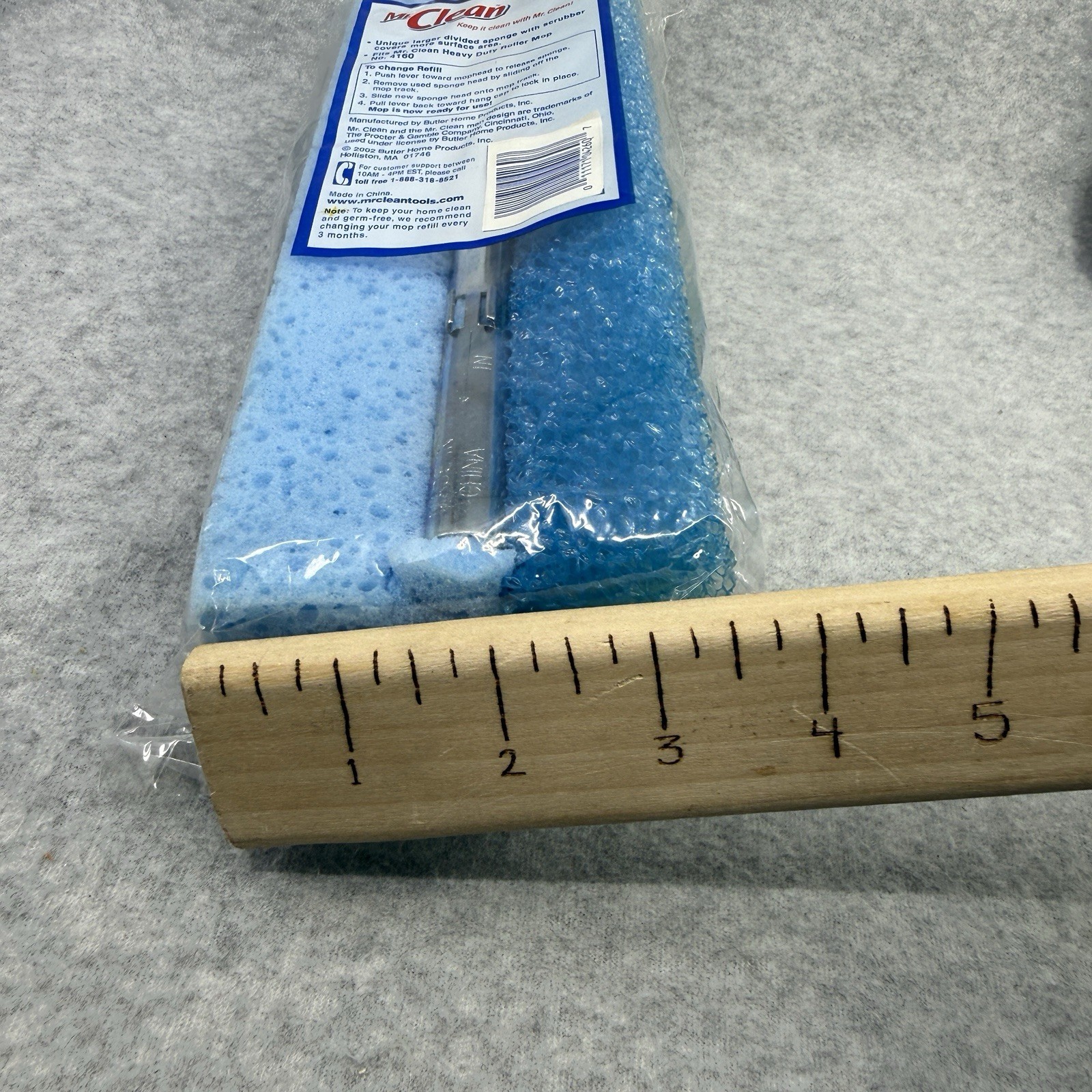 Mr. Clean ROLLER Mop Refill Durable Sponge Head Brand NEW
