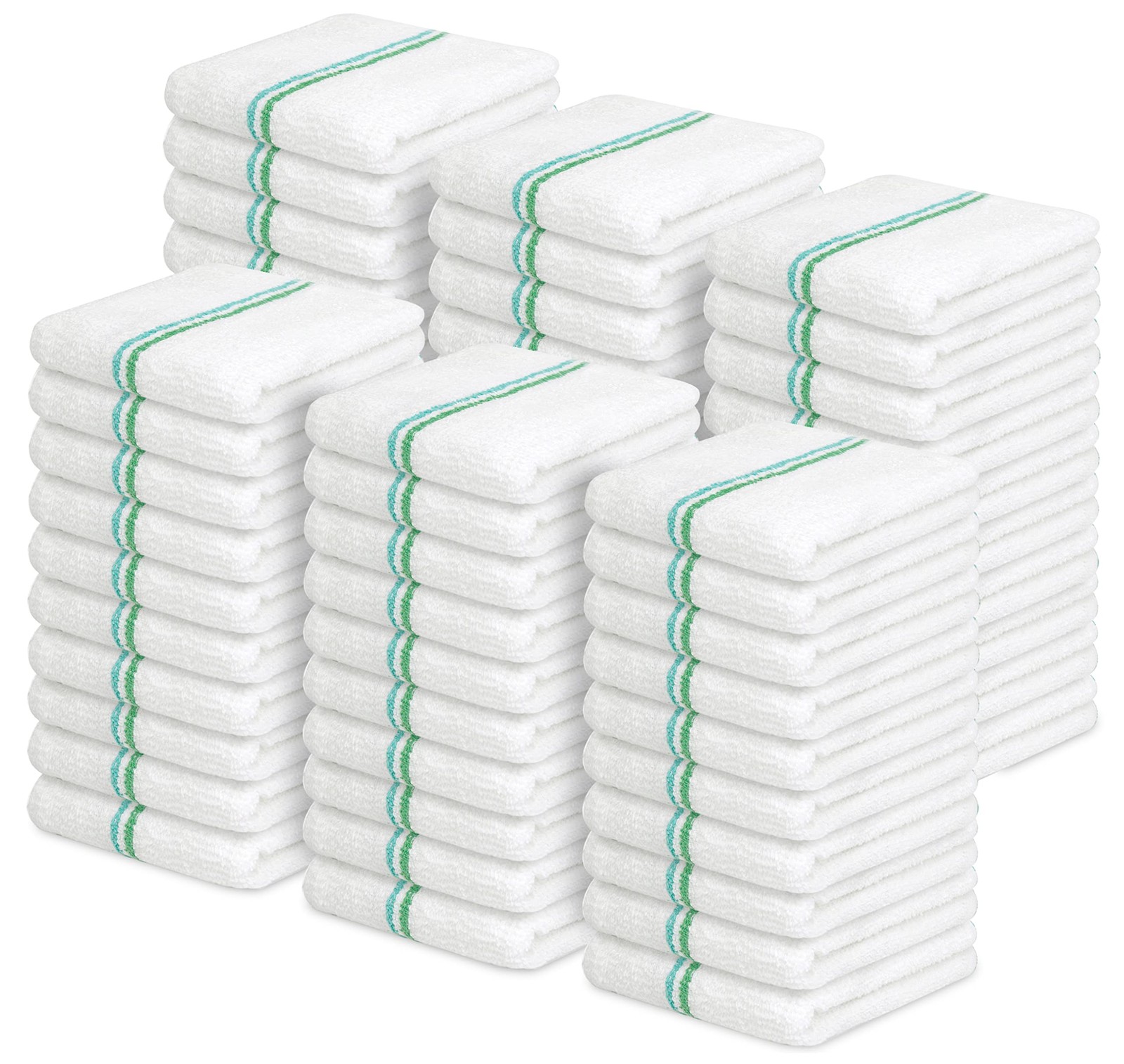 Terry Bar Mop Towels (Value Pack of 60) Size 16″x19″ – Absorbent and Durable,…