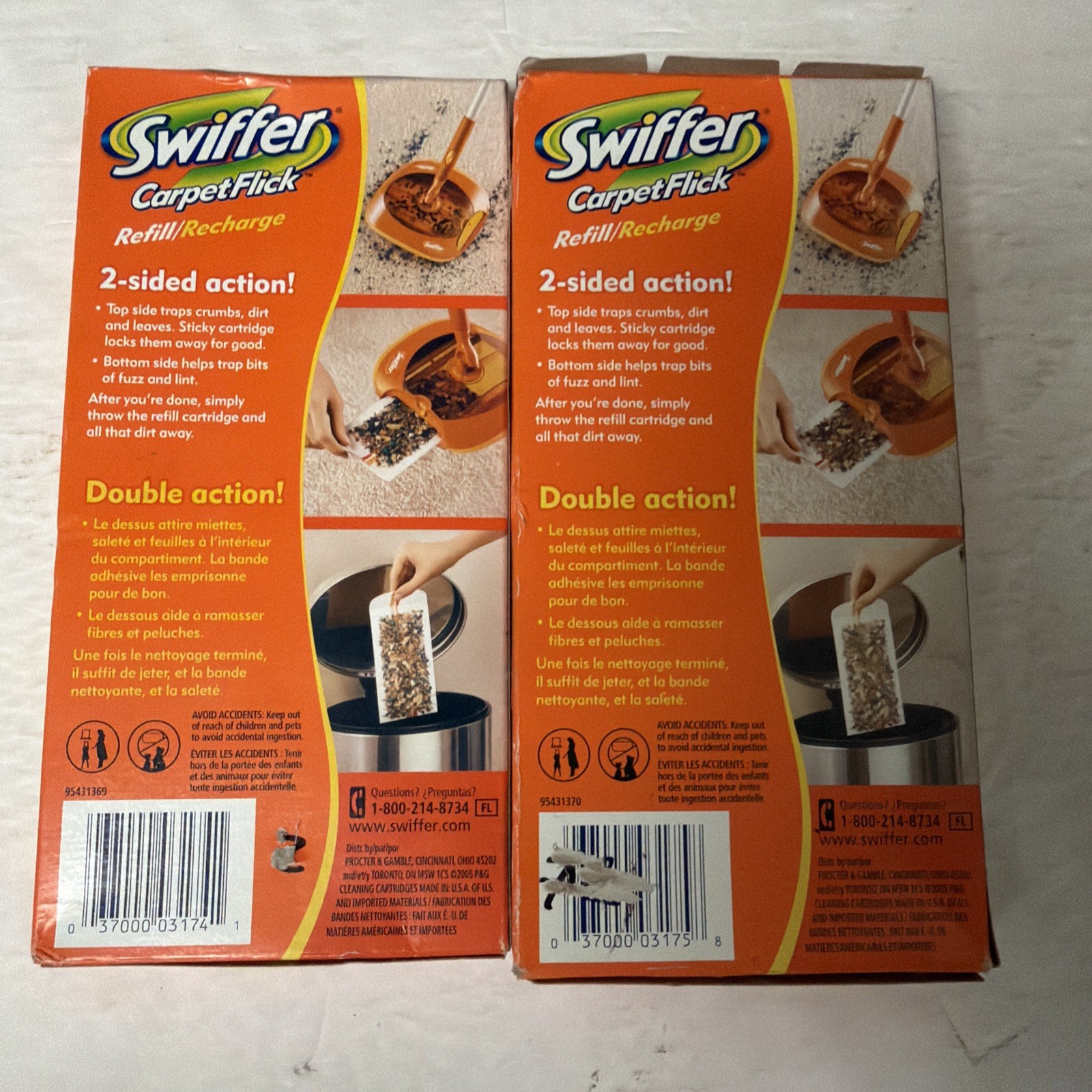 Swiffer CarpetFlick 36 Count Refii/Recharge Cleaning Cartridges NOS