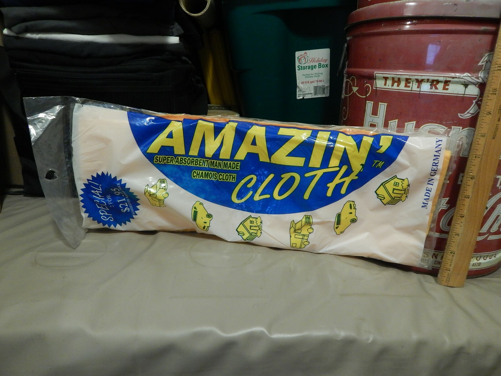 AMAZIN’ Cloth ~ Super Absorbent Chamois Cloth ~ Made in Germany ~ Kitchen/Garage