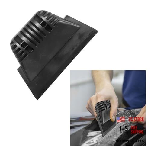 Small Squeegee, PPF Window Tint Squeegee, Rubber Non-Slip Handle Tint Black