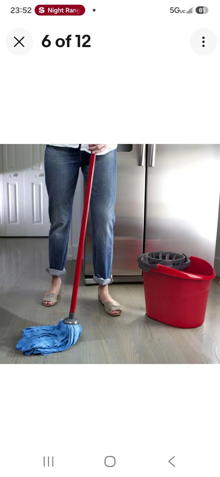 O-Cedar Microfiber Wet Cloth Mop Replacement Mop Head Reusable Washable (2-Pack)