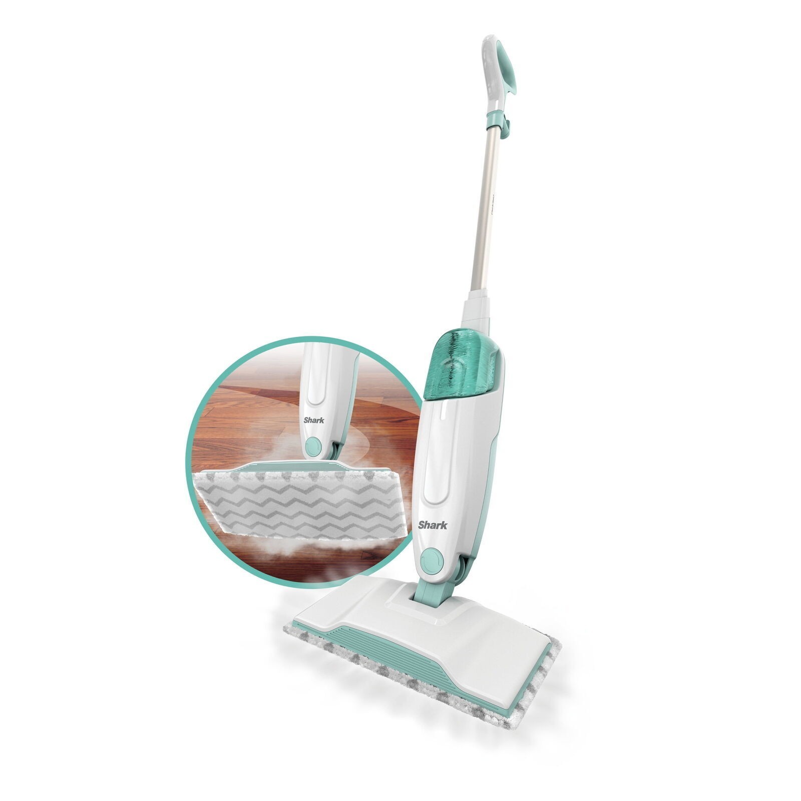 Steam Mop Home Living Room W/ Removable Water Tank Lightweight Corded Electric