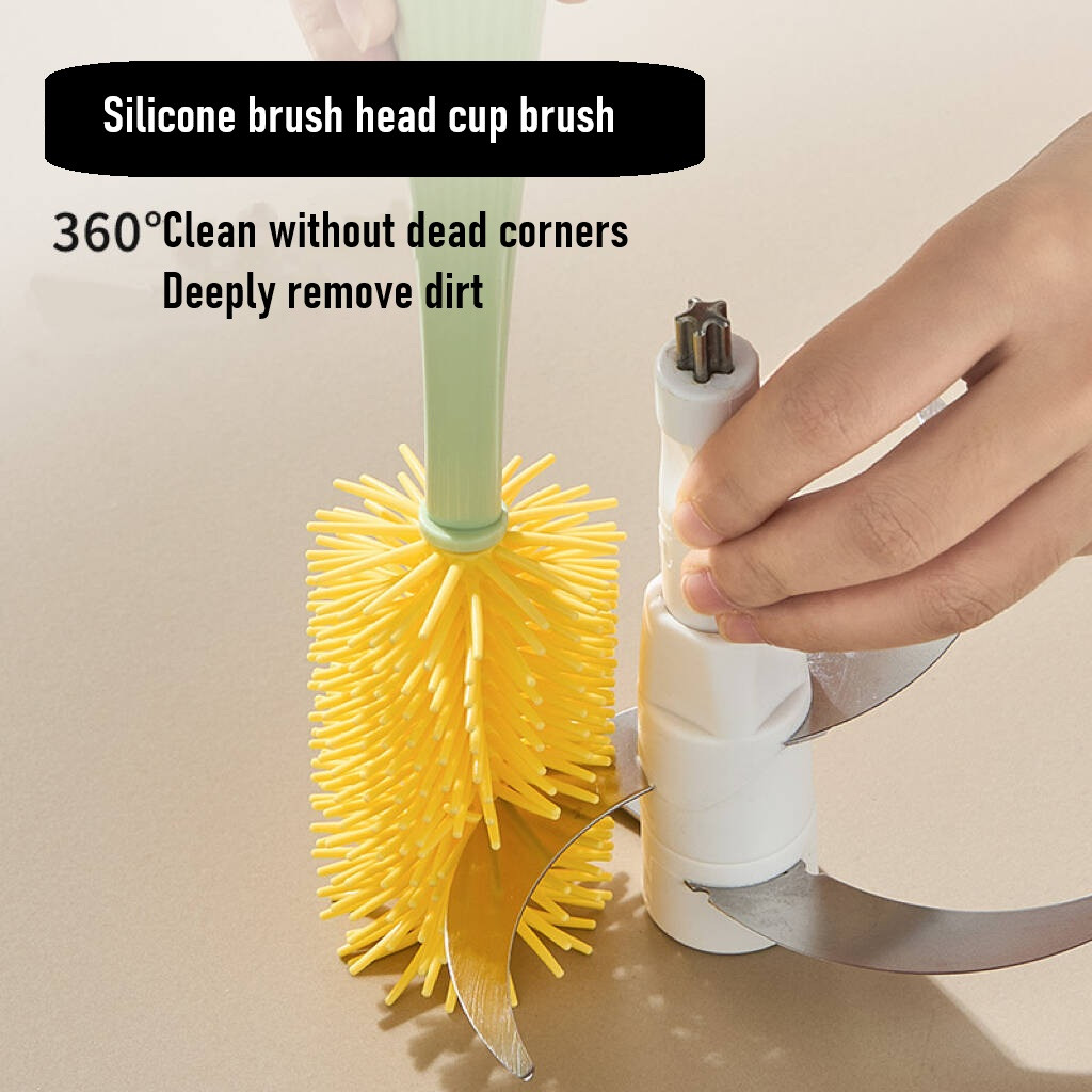 5 In 1 Multifunctional Bottle Brush Set Long Handle Cup Brush Cleaning Brush