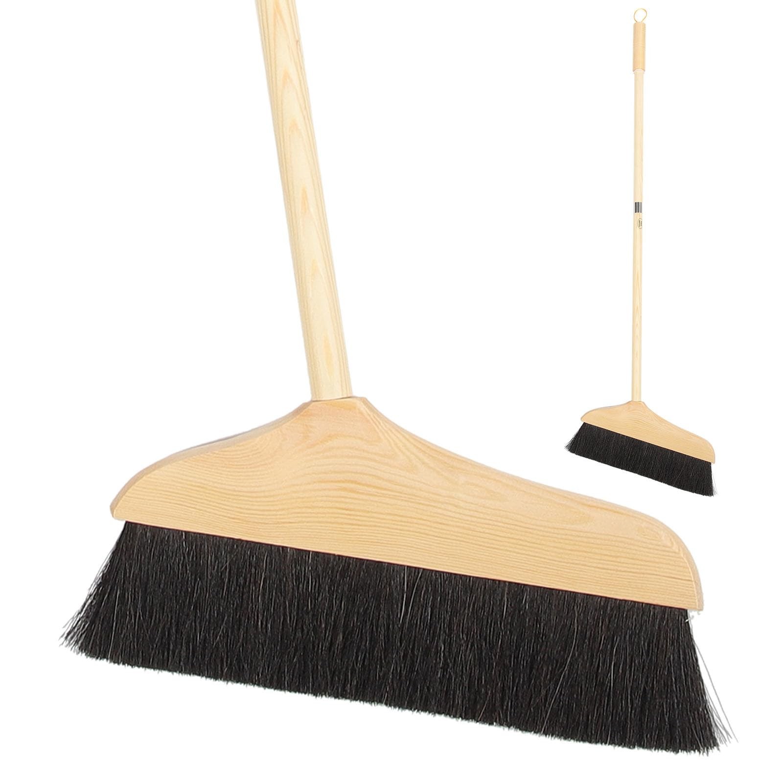 Horsehair Broom, Horsehair Broom or Wood Floors Indoor Broom Soft Bristle