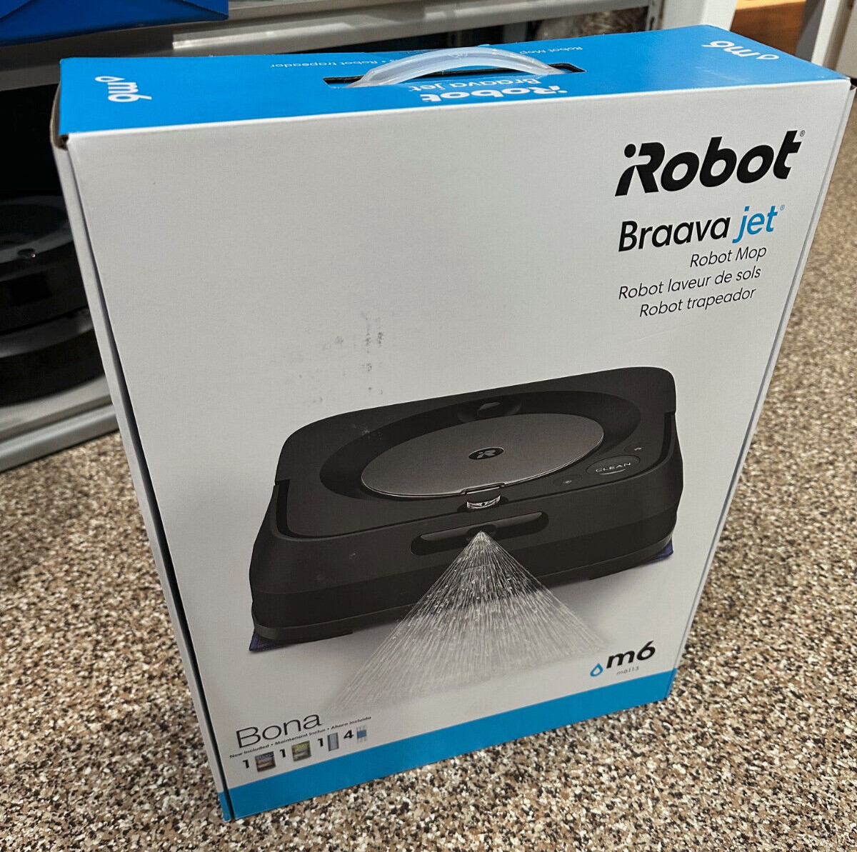 iRobot m6113 Braava Jet M6 Robot Mop Wi-Fi Connected Black. New- Factory Sealed