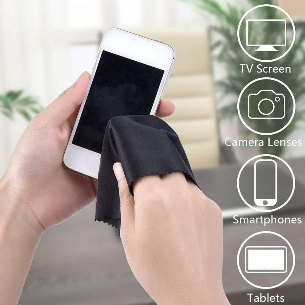2/4/6/8/10x Microfiber Cleaning Cloth Eyeglass Sunglasses Cleaning Camera Screen