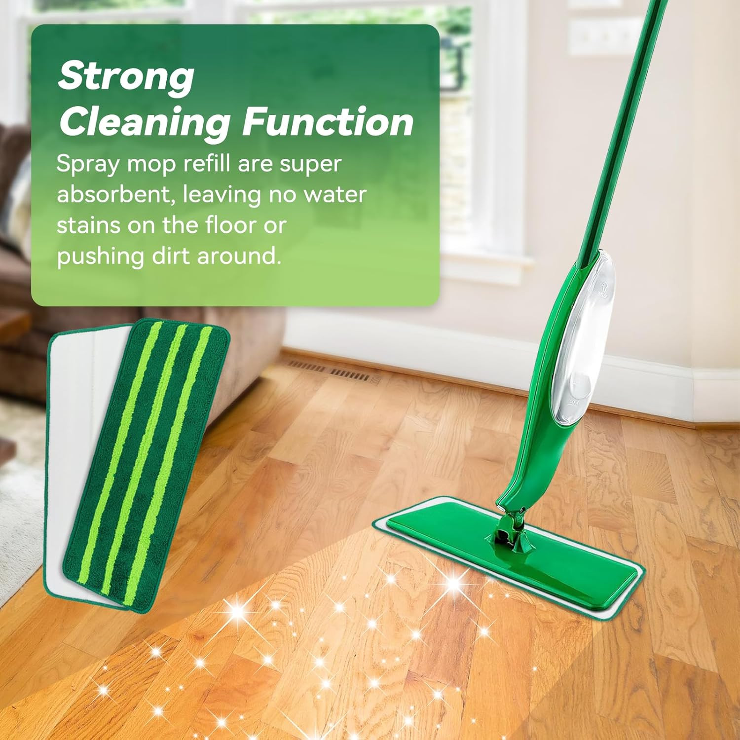 Mop Head Replacement for Libman Freedom Spray Mop – Washable Reusable Wet & Dry