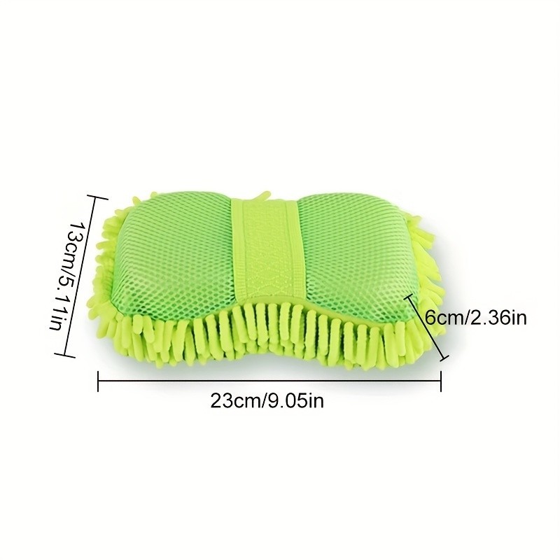 Chenille Car Wash Sponge – Easy-Grip for Vehicle Cleaning & Detailing