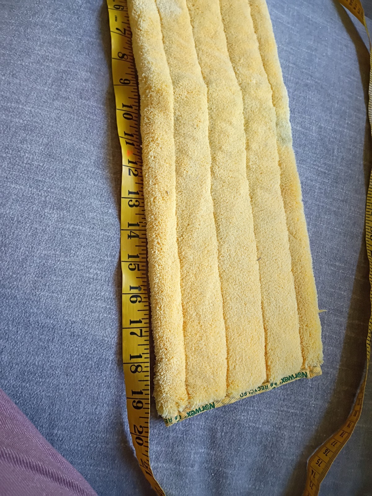 Norwex Dry Superior Mop Pad LARGE Yellow