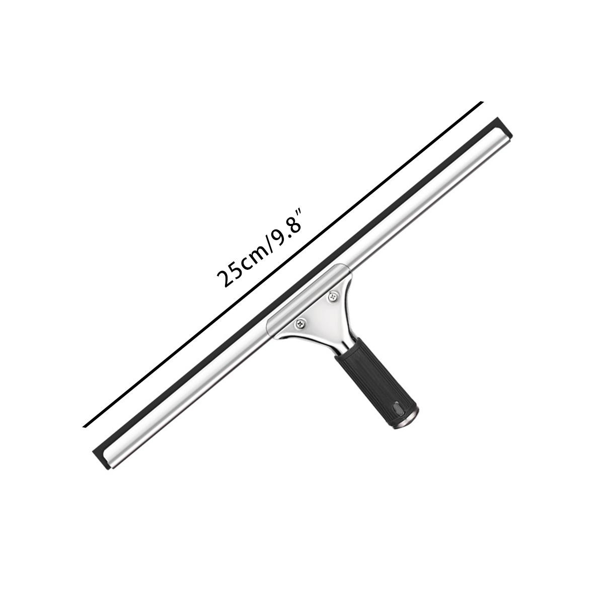 Stainless Steel Glass Cleaner Rubber Squeegee for Floor and Table Use 25cm