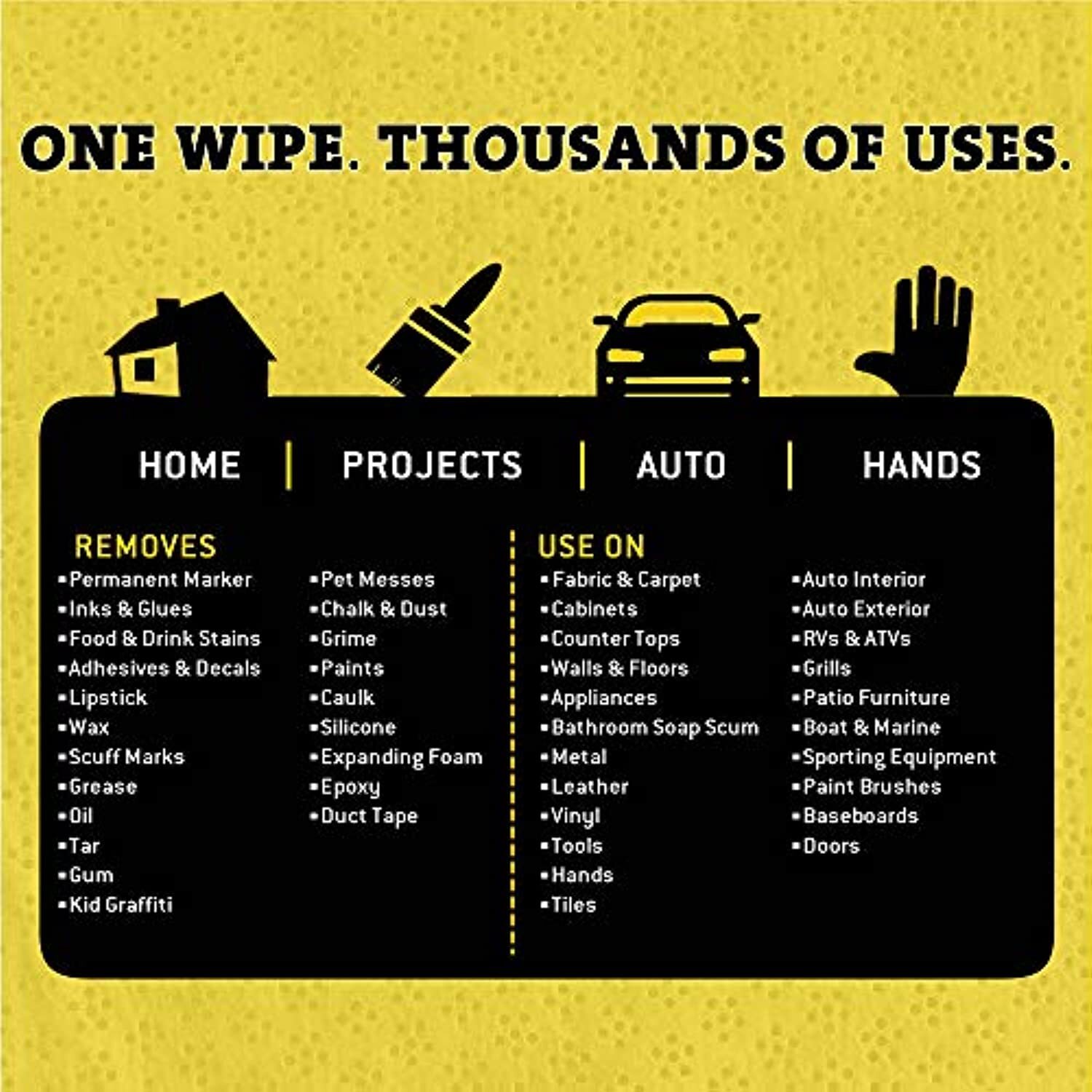 Tub O Towels TW90 Heavy-Duty 10″ x 12″ Size Multi-Surface Cleaning Wipes, 90