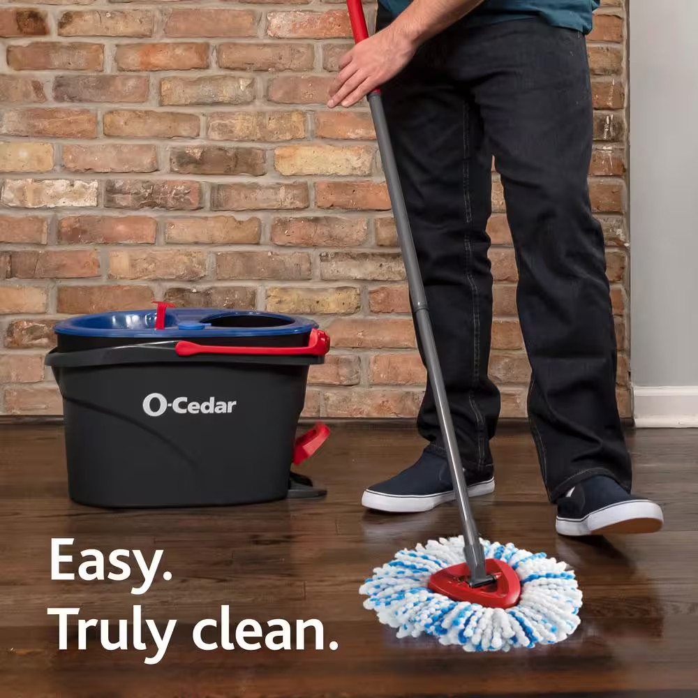 NEW Easy Wring Spin Mop & Bucket System – Deep Clean with Microfiber Efficiency