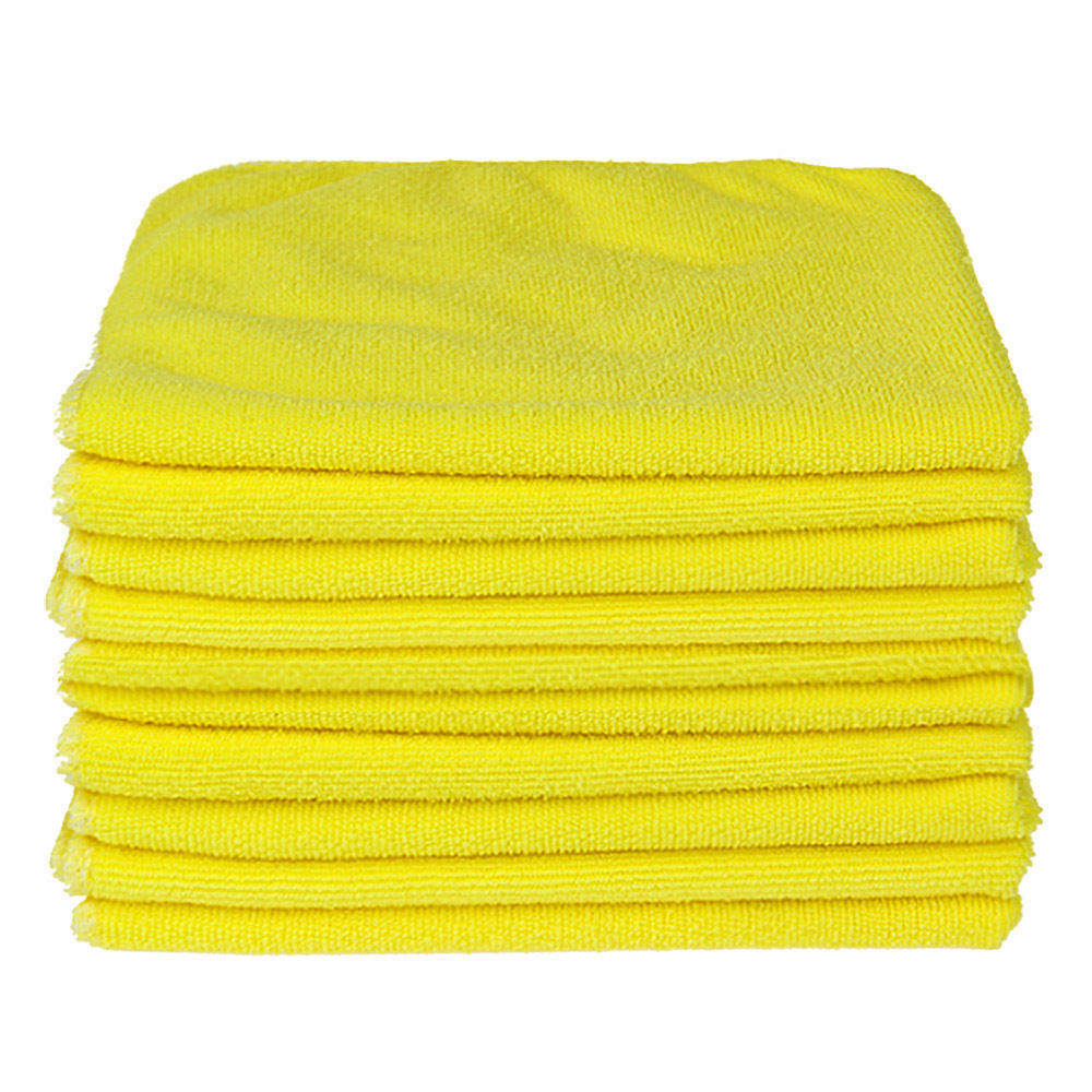 8 Soft Plush Microfibre Glass Cloth Car Cleaning Drying Wipe Towel 40.6 x 40.6cm