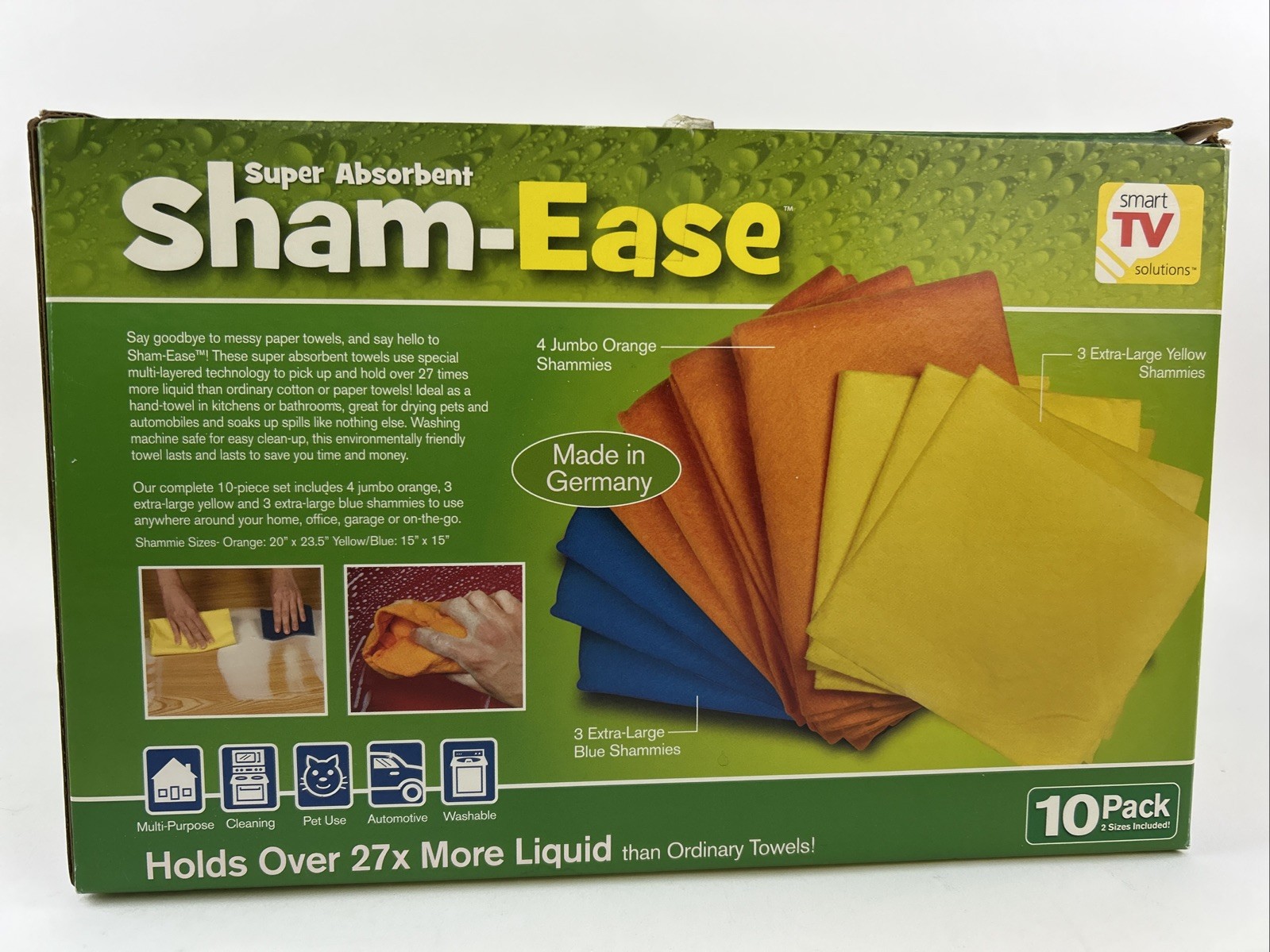 Sham-Ease 7 Pack Shammy Towels Chamois Smart TV Solutions Shammies Germany