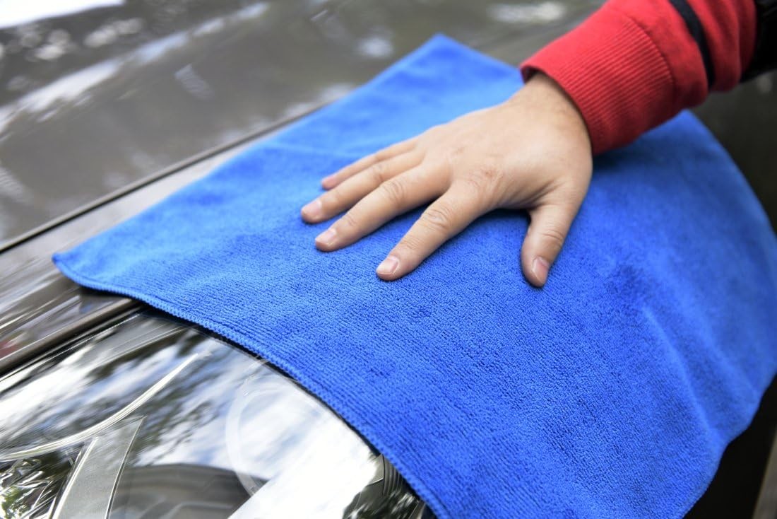 6 Pcs Edgeless Ultra Plush Microfiber Car Drying Towels Wash Buffing Detailing