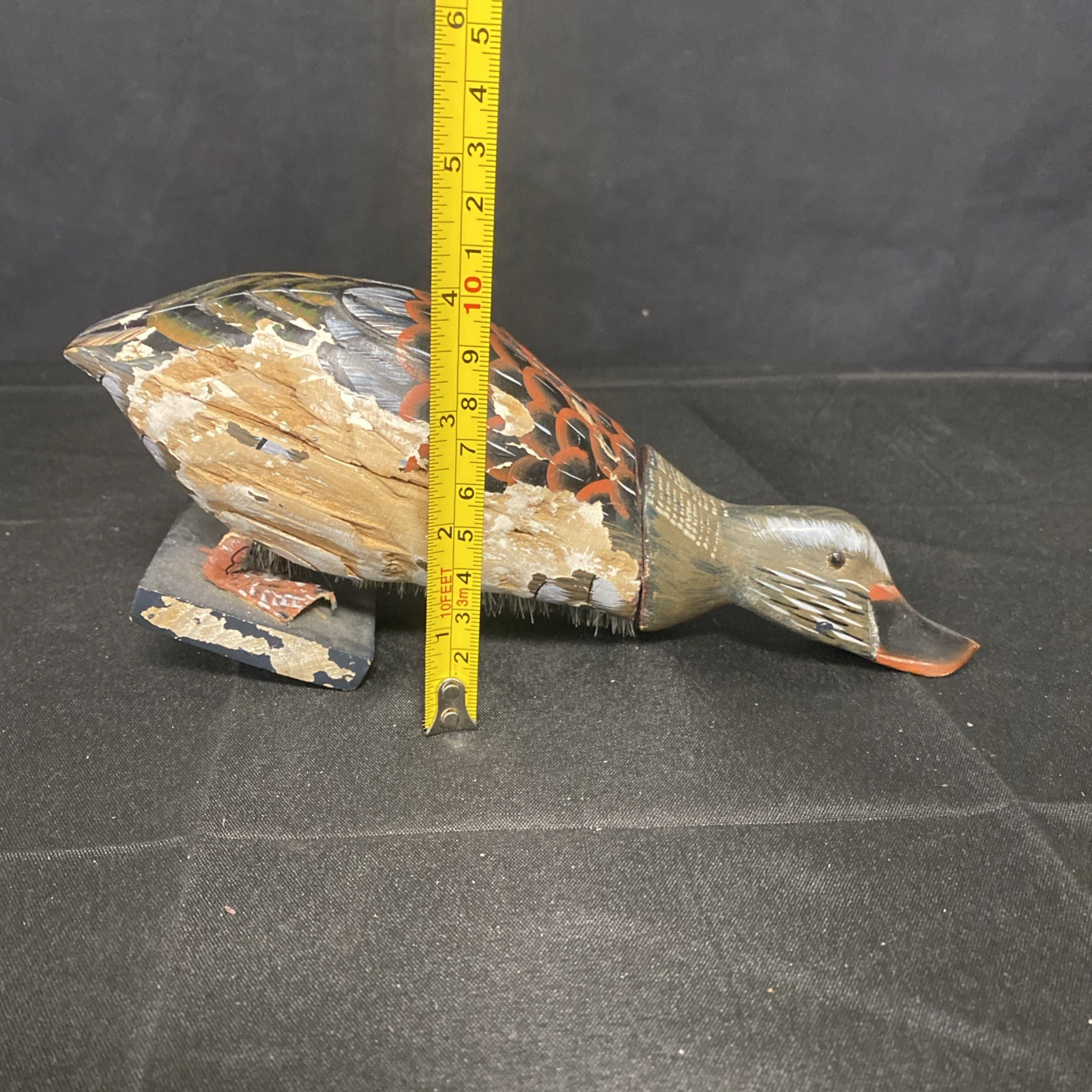 Duck-Shaped Vintage Brush And Holder- The Peoples Republic Of China
