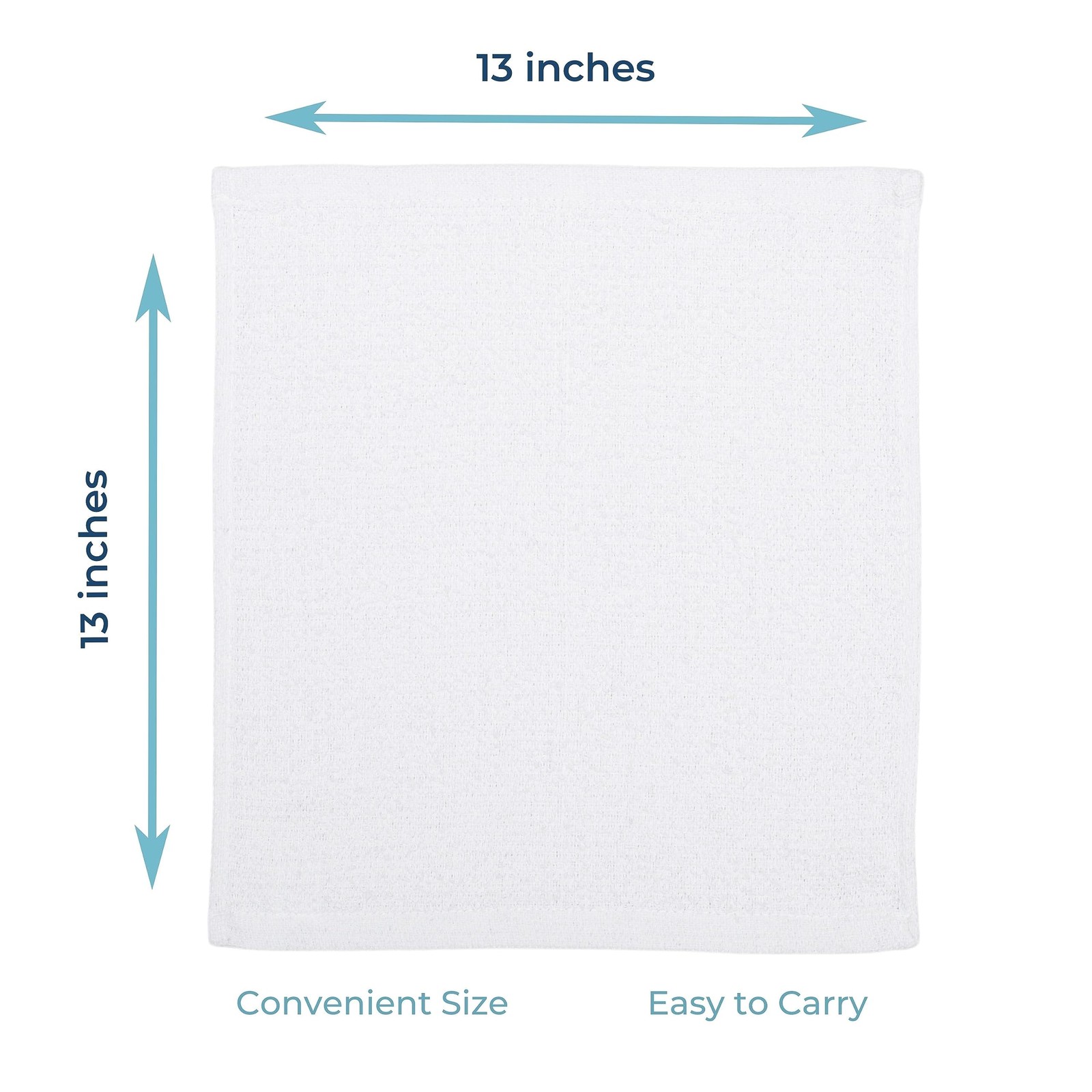 Looperry White Terry Cloth Rags 13″x13″ Inches 13 x 13 Inches,