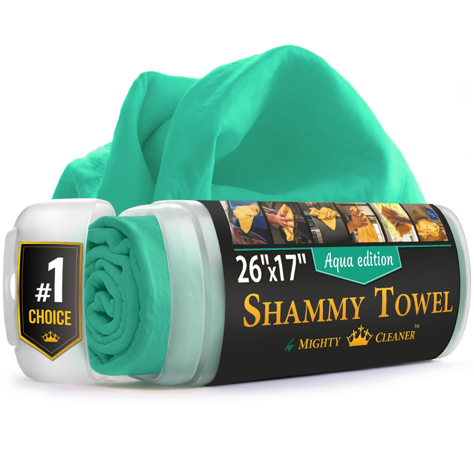 Super Absorbent Chamois Towel for Car Drying – Scratch-Free, 26″x17″