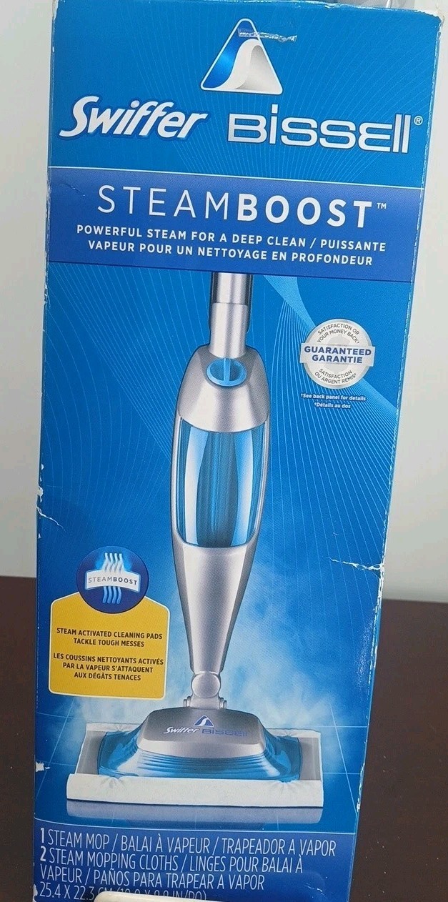 Swiffer Bissell Steamboost Steam Mop 6639 Floor Kit Deep Clean Tile Laminate NEW