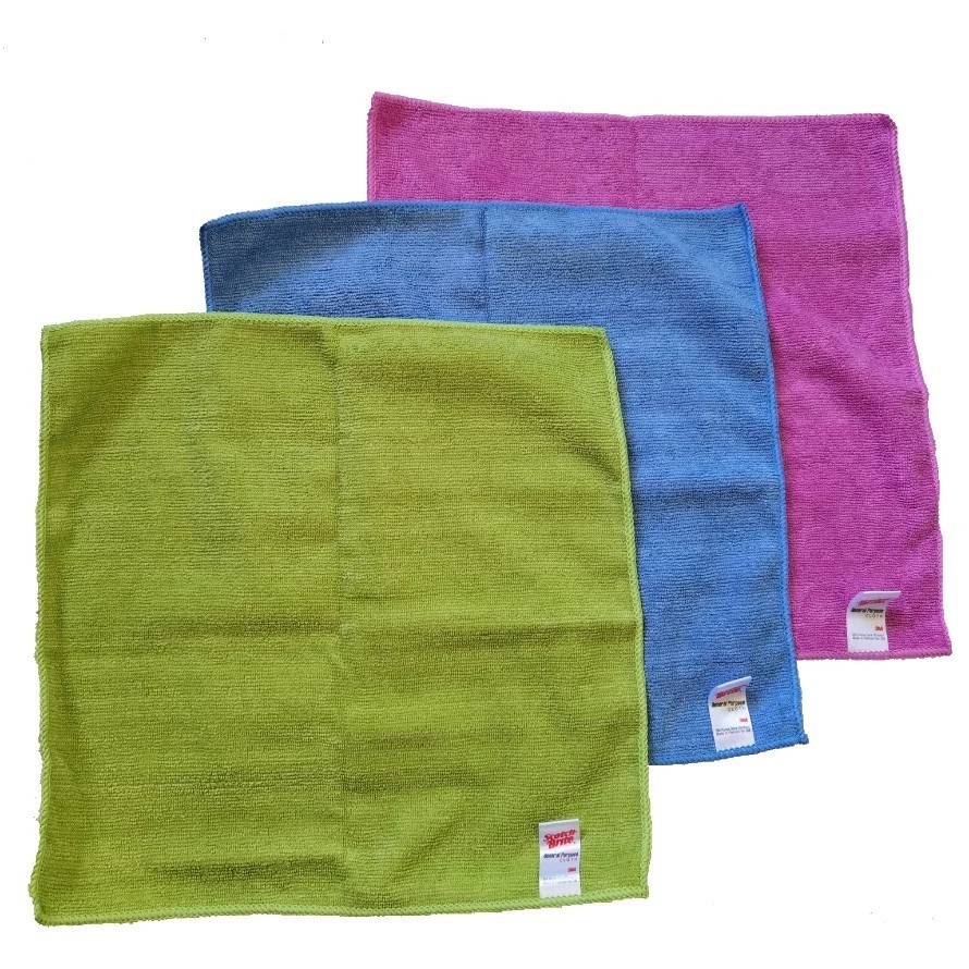 3M Scotch-Brite General Purpose Microfiber Cloths Cleaning Towels 5 in 1 -1 Pack