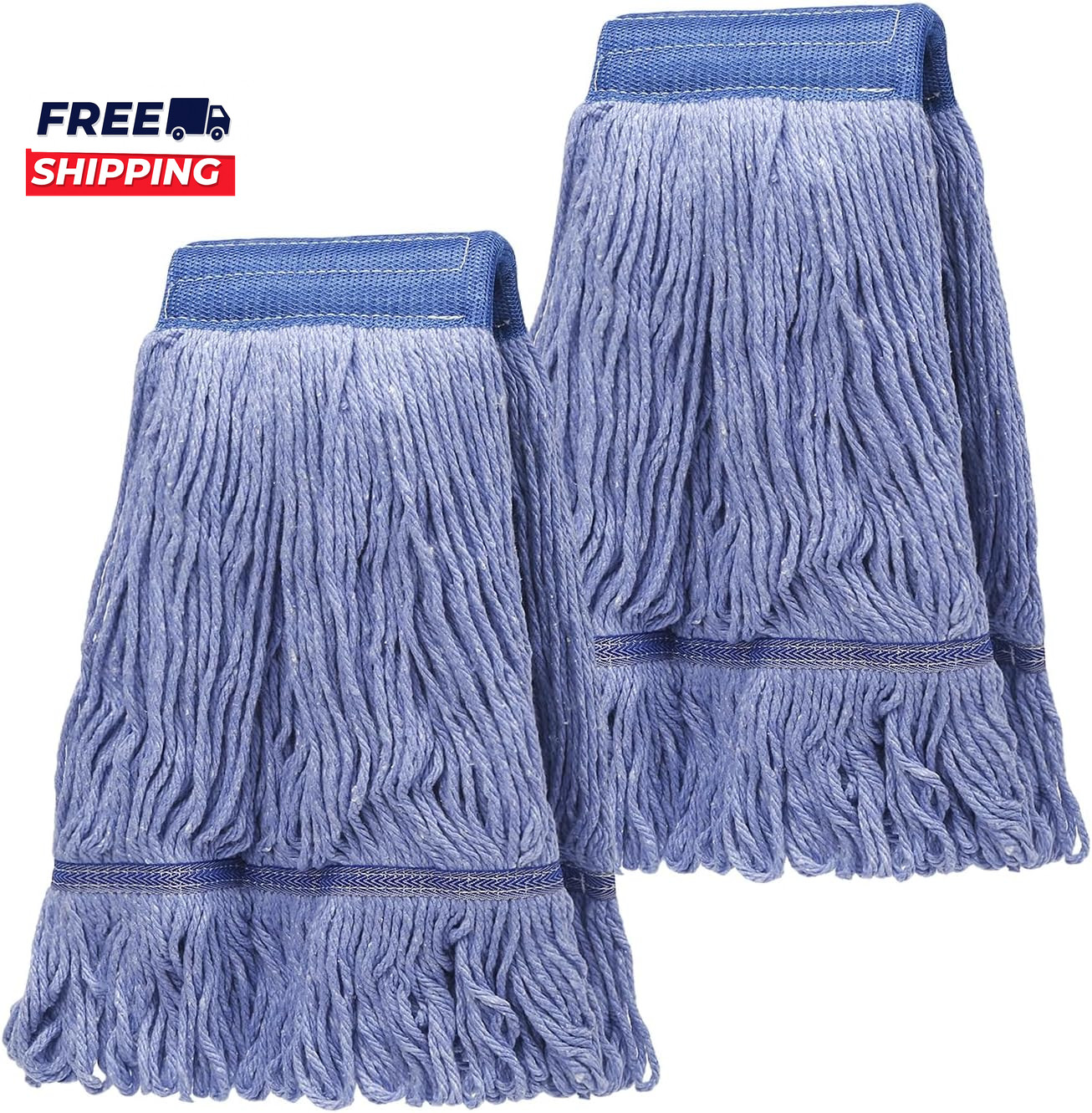 2 Pack Mop Head Replacement Cleaning Heavy Duty Mop Head Commercial Replacement