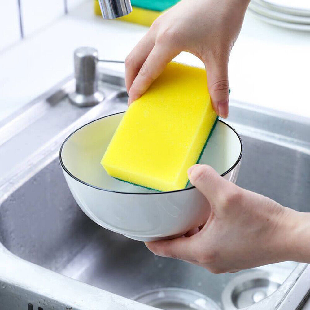 12 Packs Heavy Duty Scrub Sponges Washing Dishes Cleaning Kitchen Dish Sponge