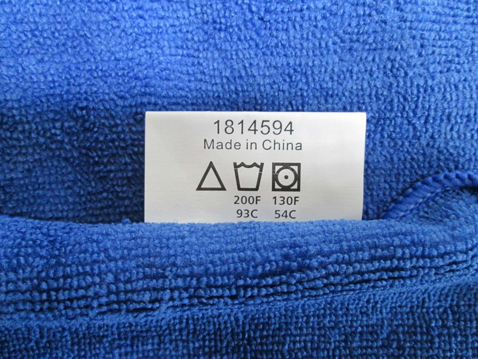 Lot of 12 Rubbermaid Commercial Microfiber BLUE Cleaning TOWELS 12″x12″