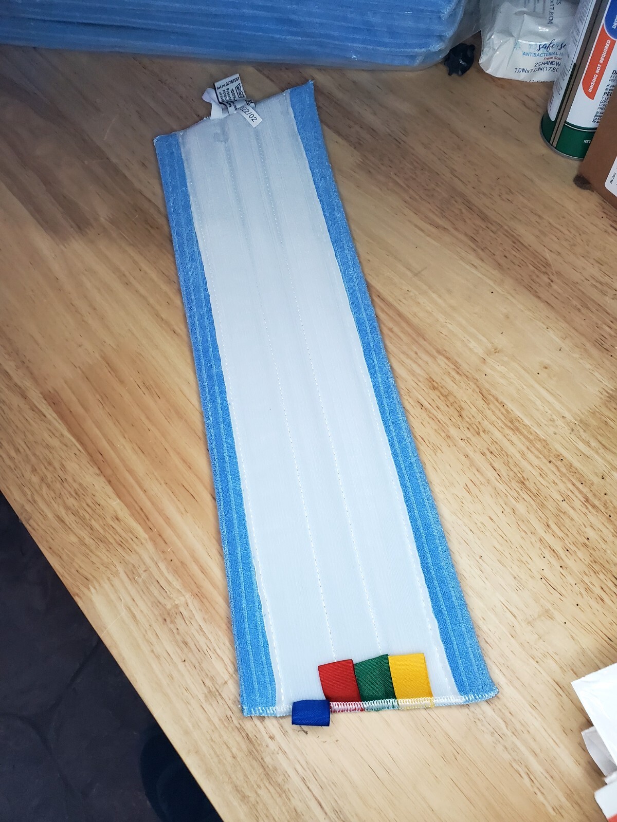 4 PACK Diversey Taski Unscented Dry Wet Mop Pad Refills With Color Tabs D5787551