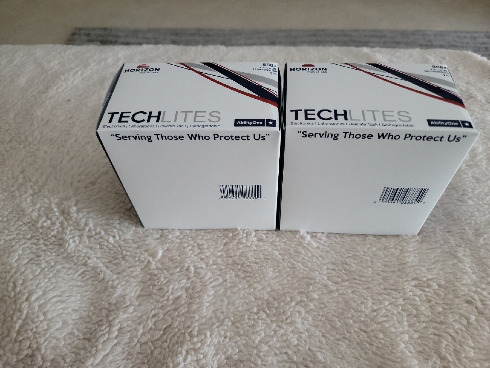 (2) Horizon TechLites Dry Wipe 8884, Delicate Task Tissue, 8-1/4″ x 4-1/2″