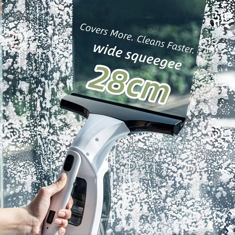 Cordless Window Cleaner Vacuum Squeegee Glass Wiper Multisurface Adjustable New