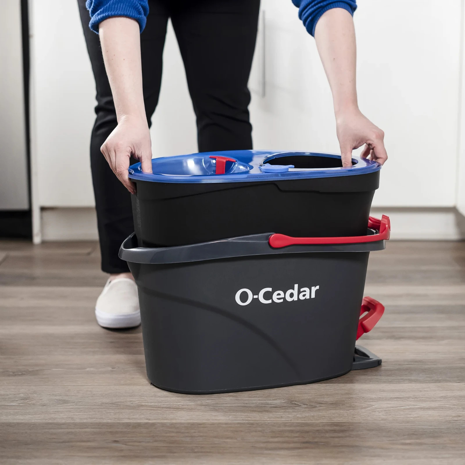 O-Cedar RinseClean Spin Mop & Bucket System, Clean with Water- No Import Fees
