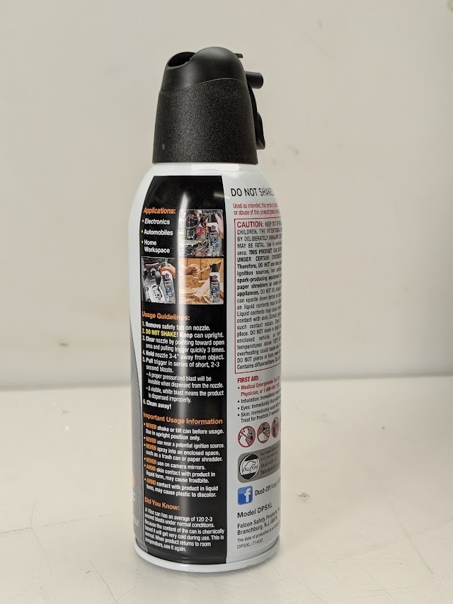 Falcon Dust-Off 10oz Duster Dust & Lint Remover and 80 CT Wipes Air Duster Combo