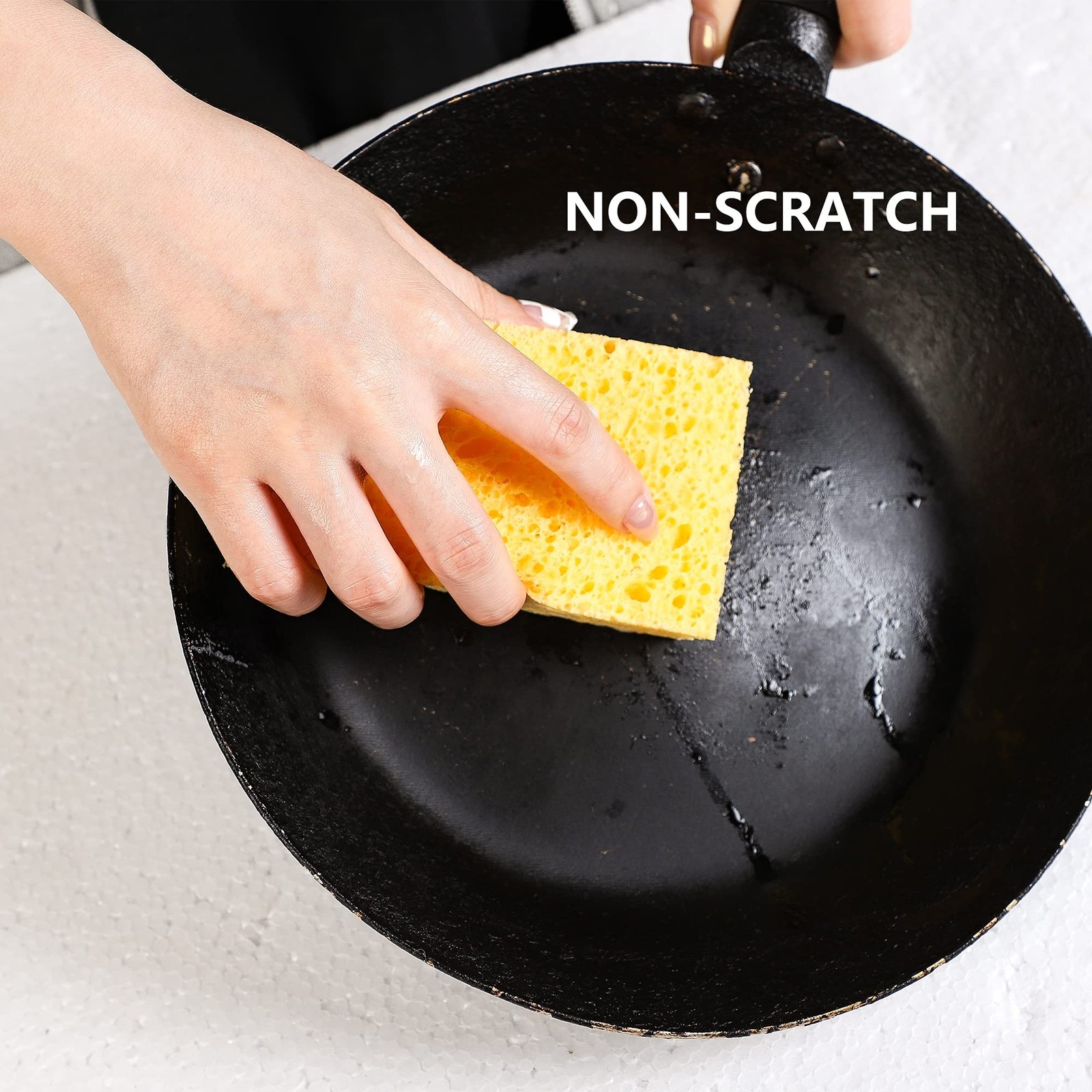 ARCLIBER Cellulose Sponges,Heavy Duty Scrub Kitchen Sponge,Clean Tough Messes…